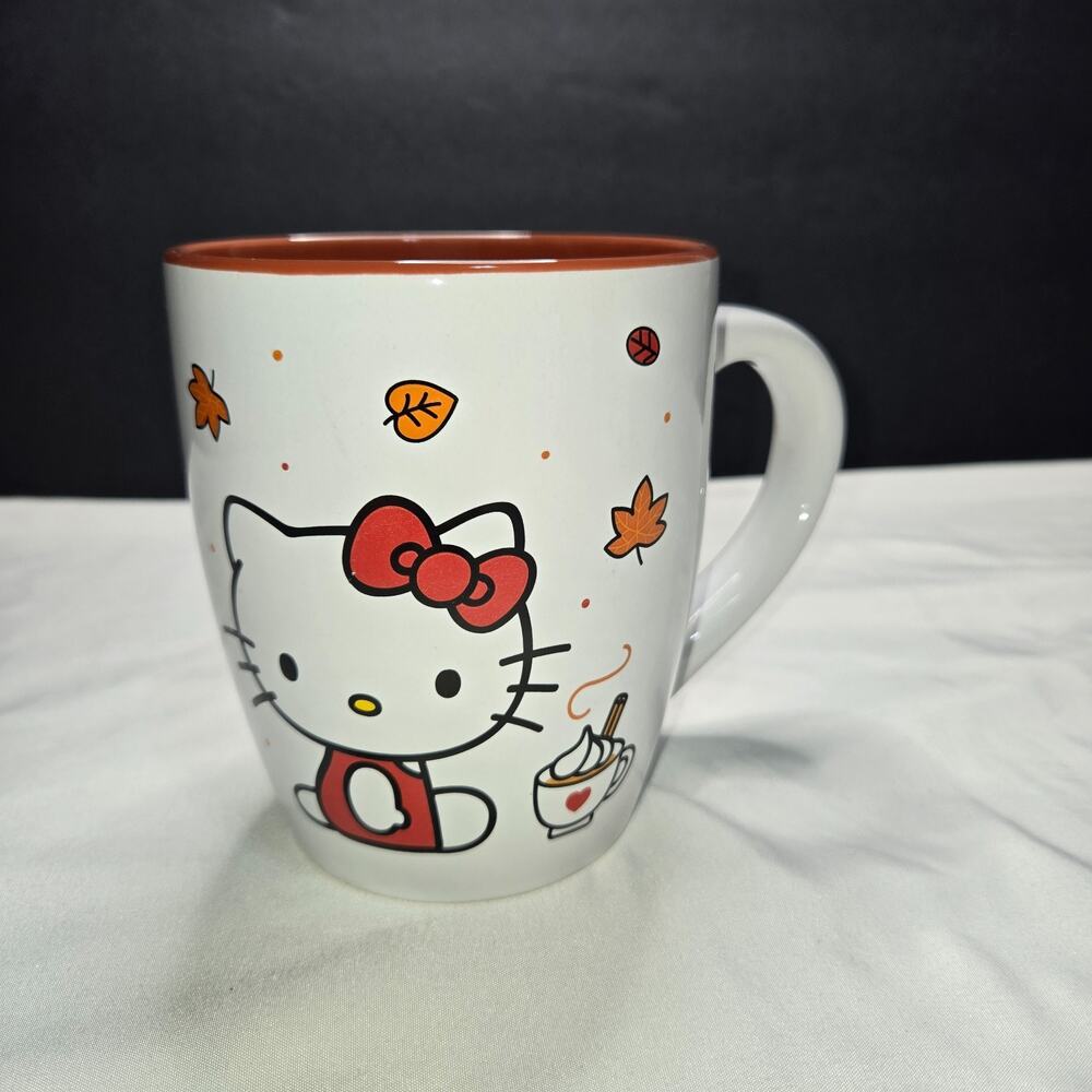Hello Kitty Pumpkin Spice & Everything Nice 25 oz Coffee Mug Sanrio Fall Autumn